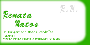 renata matos business card